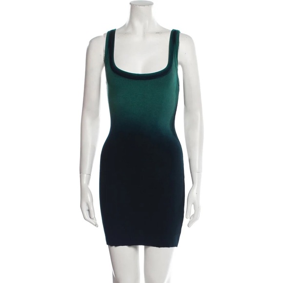 Cotton Citizen Verona Mini Dress Teal Blue Cast XS - Picture 1 of 4
